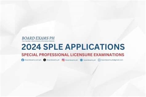 splbe prc meaning|2024 Special Professional Licensure Examinations (SPLE): .